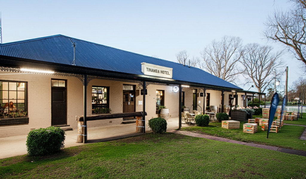 Tinamba Hotel Award Winning Restaurant near Maffra Happy Days Accommodation Tinamba Gippsland foodie Weekend getaway